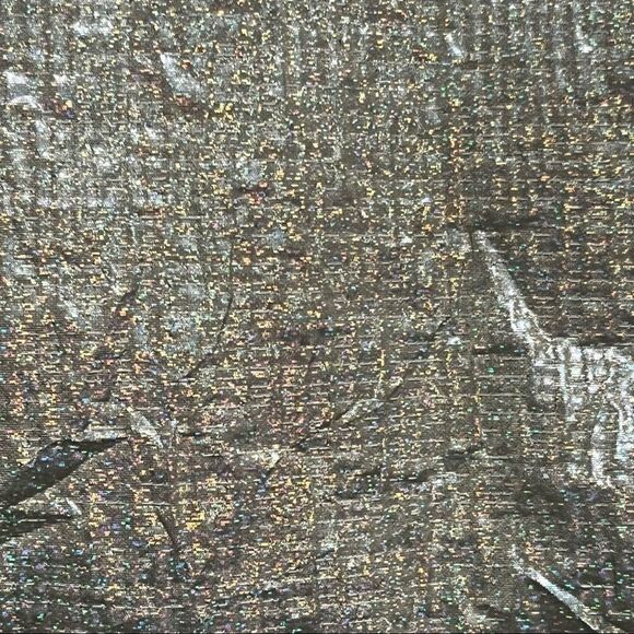 Topshop gold iridescent metallic skirt a-line side pockets back zipper size 10 - Picture 10 of 12